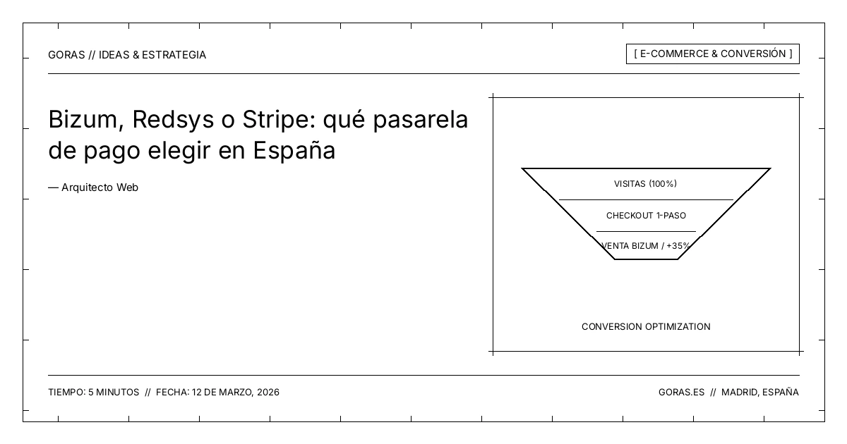 Comparativa de pasarelas de pago en España