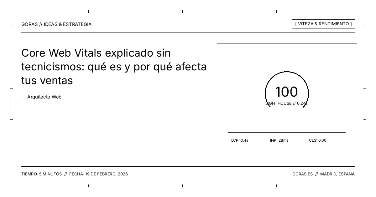 Core Web Vitals explicados para empresas