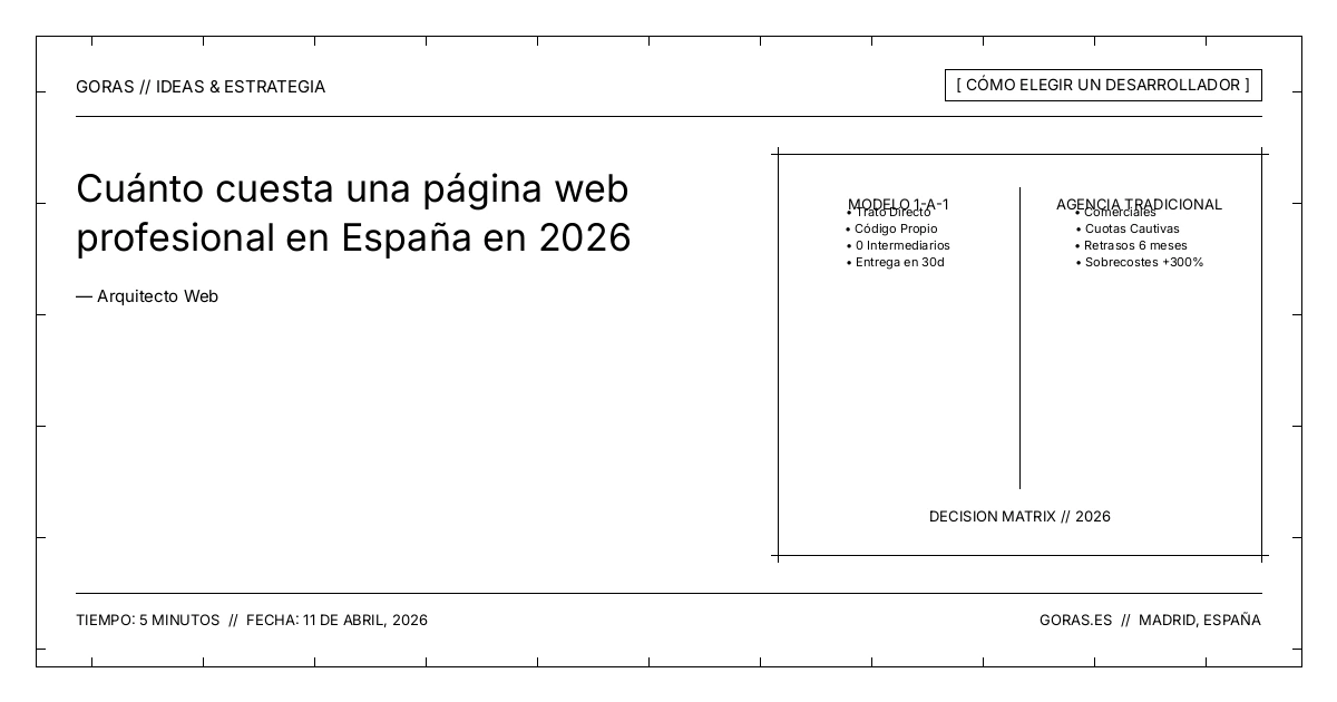 Precios de desarrollo web profesional en España