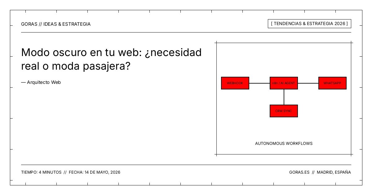Modo oscuro en desarrollo y diseño web