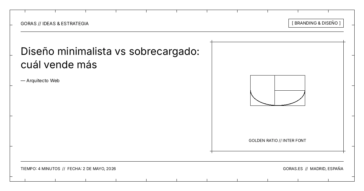 Diseño minimalista frente a diseño sobrecargado