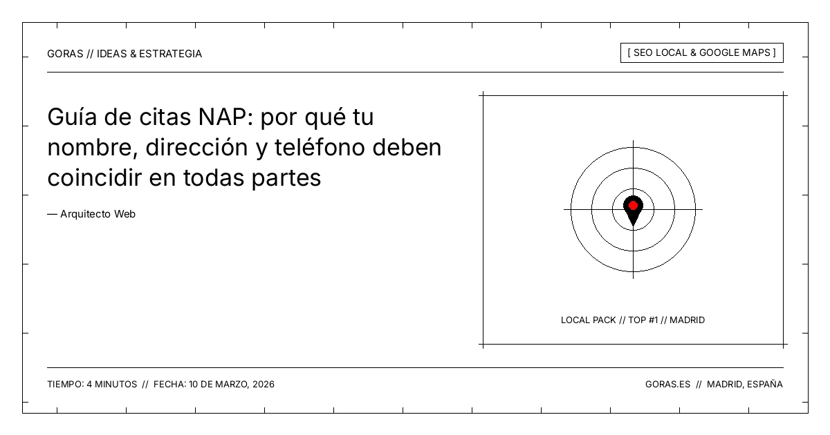 Consistencia NAP en SEO local