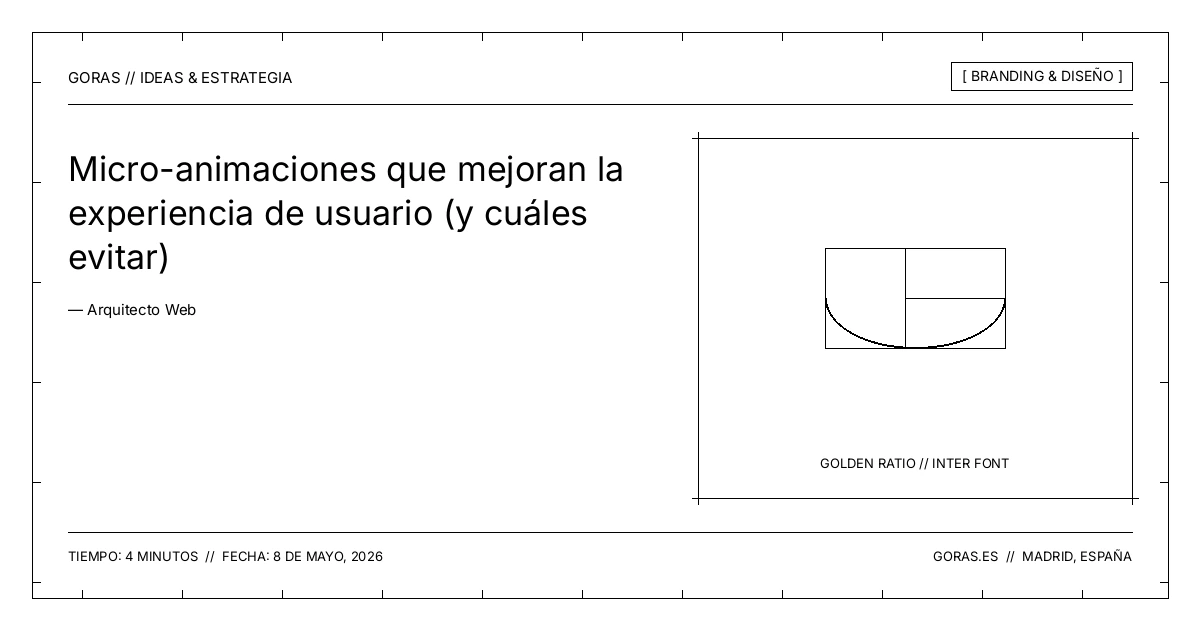 Micro-animaciones e interactividad en diseño web