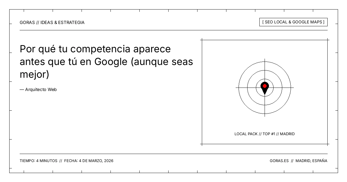Por qué la competencia posiciona mejor en Google