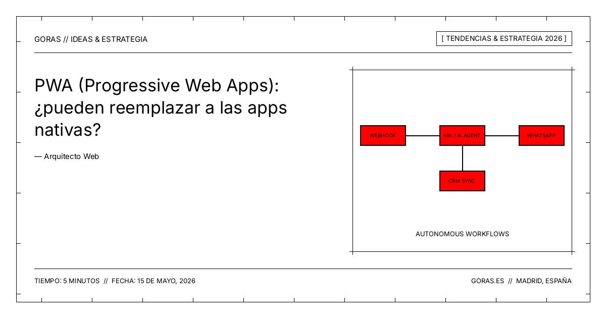 Progressive Web Apps frente a aplicaciones nativas