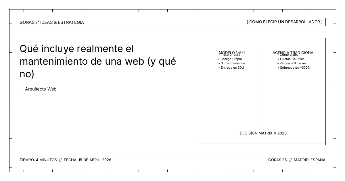 Qué incluye el mantenimiento web profesional