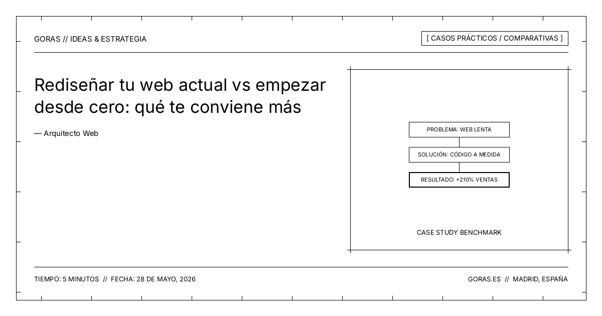 Rediseñar web frente a empezar desde cero