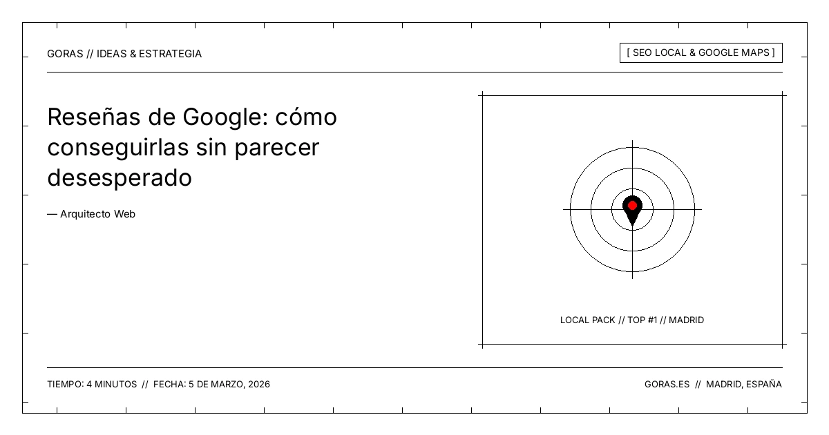Estrategia para conseguir reseñas de Google