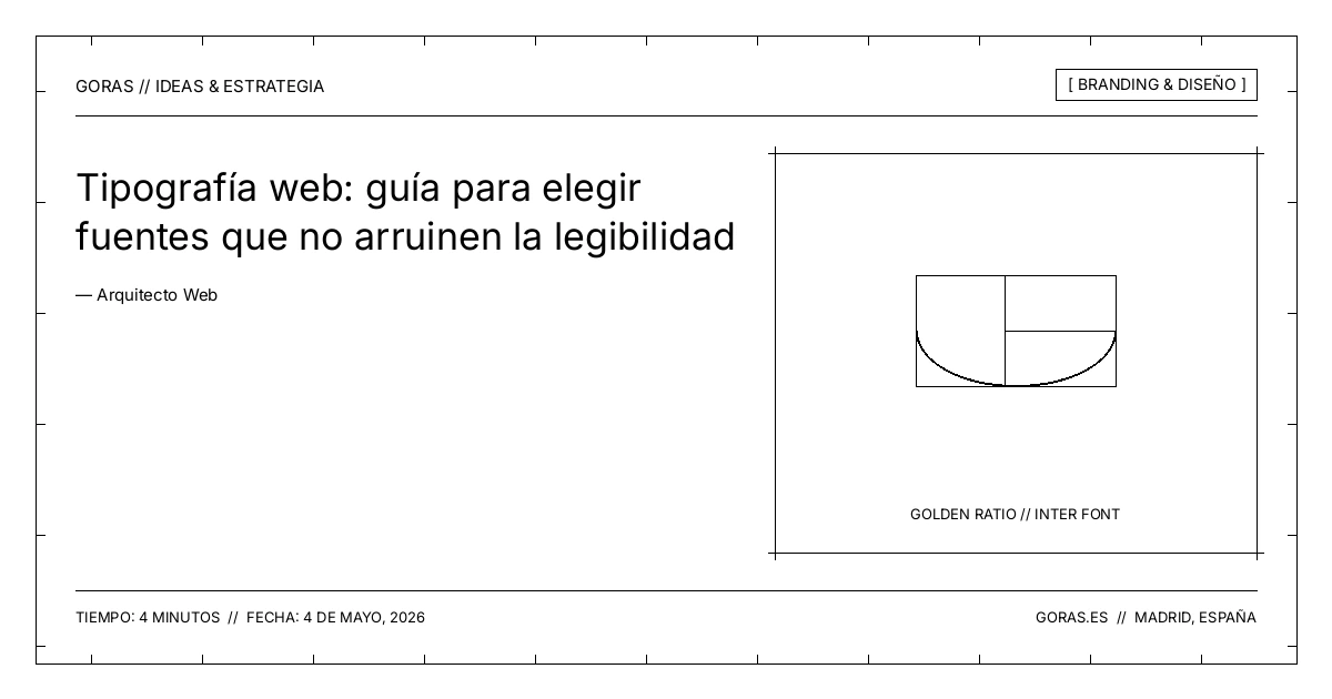 Tipografía web y legibilidad